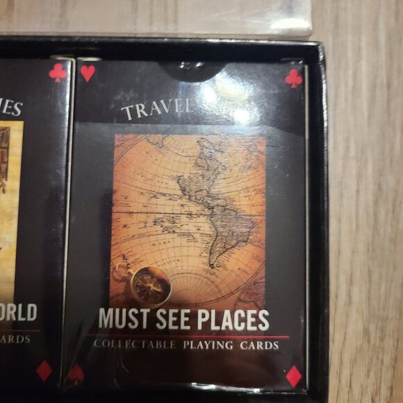 Travel Series Playing Cards 2 Decks Wonders of the World & Must See Places - Picture 5 of 6